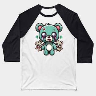 Cute Zombie Bear Kawaii Baseball T-Shirt